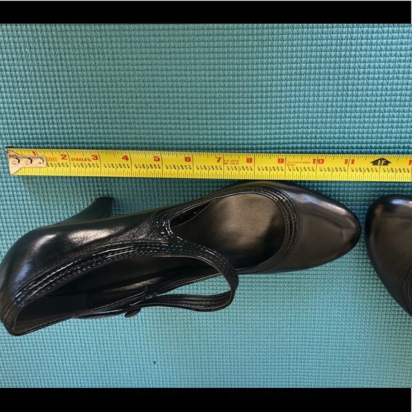 Nine West High Heel Mary Jane 11M Black Leather - Picture 5 of 6